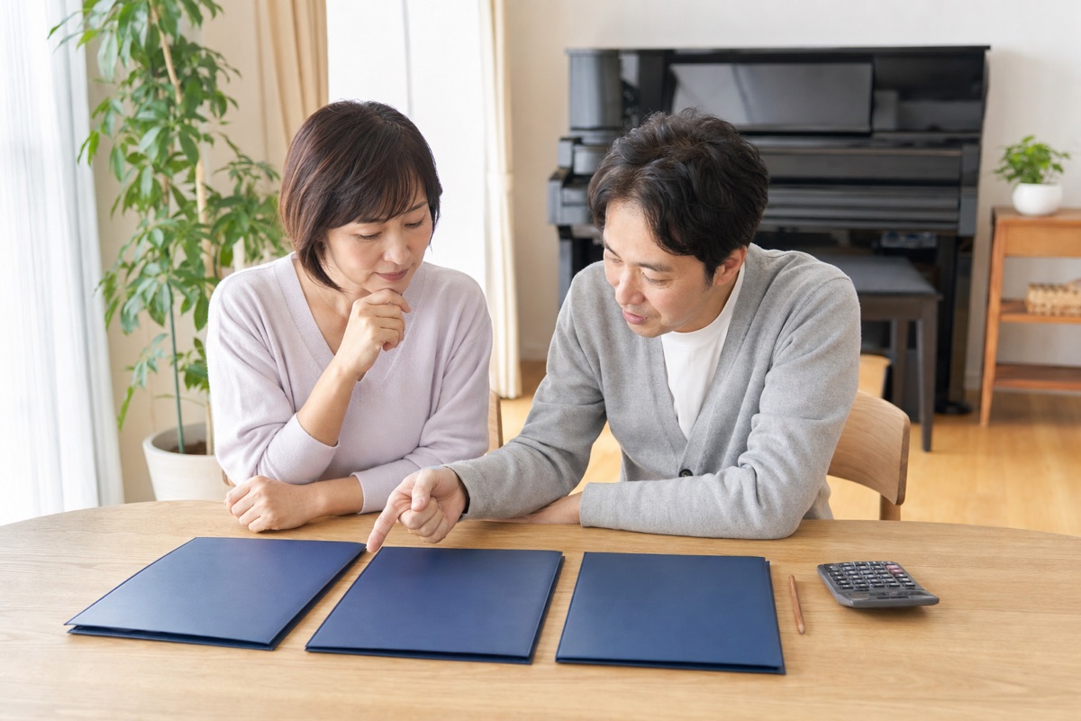 複数社のピアノ査定を比較するイメージ